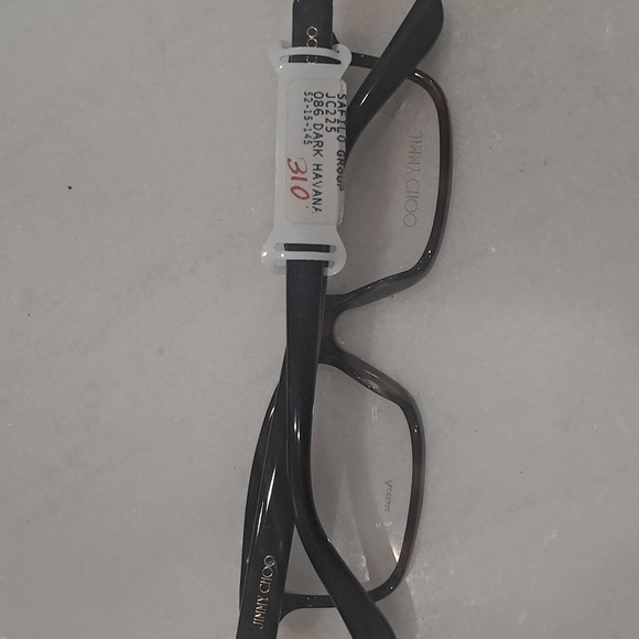 NWT RX-ABLE JIMMY CHOO eyeglass frames JC225 Dark Havana - Picture 4 of 7